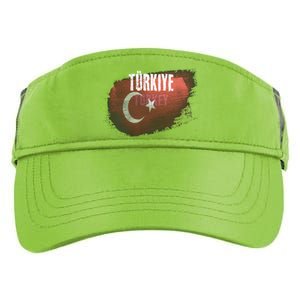 Turkey Grunge Turkish Flag Gift Adult Drive Performance Visor