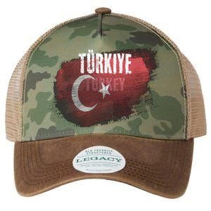 Turkey Grunge Turkish Flag Gift Legacy Tie Dye Trucker Hat