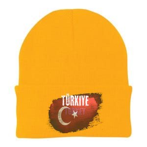 Turkey Grunge Turkish Flag Gift Knit Cap Winter Beanie