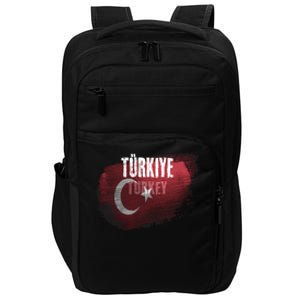 Turkey Grunge Turkish Flag Gift Impact Tech Backpack