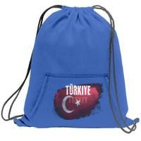 Turkey Grunge Turkish Flag Gift Sweatshirt Cinch Pack Bag