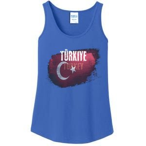 Turkey Grunge Turkish Flag Gift Ladies Essential Tank