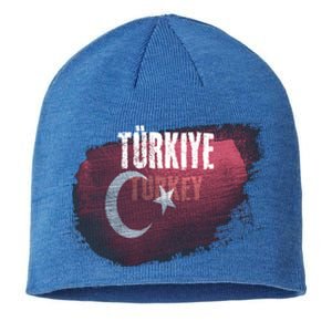 Turkey Grunge Turkish Flag Gift Sustainable Beanie