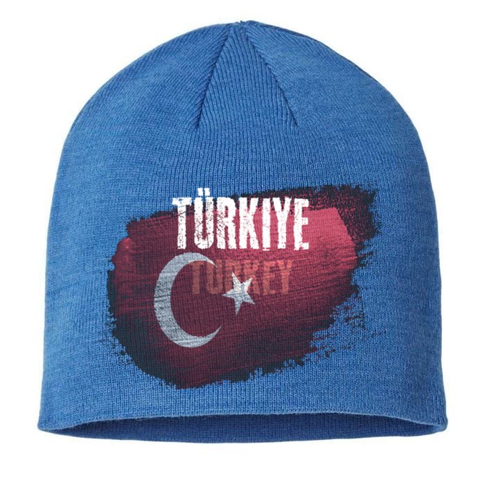 Turkey Grunge Turkish Flag Gift Sustainable Beanie