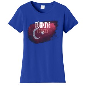 Turkey Grunge Turkish Flag Gift Women's T-Shirt