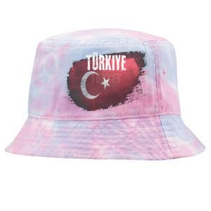 Turkey Grunge Turkish Flag Gift Tie-Dyed Bucket Hat