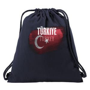 Turkey Grunge Turkish Flag Gift Drawstring Bag