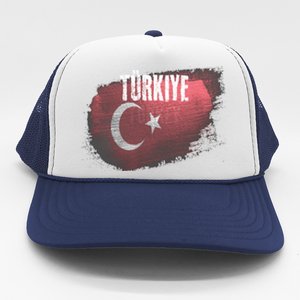 Turkey Grunge Turkish Flag Gift Trucker Hat