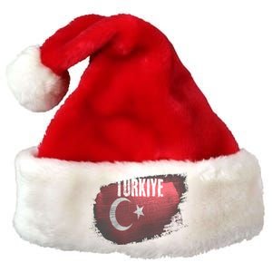 Turkey Grunge Turkish Flag Gift Premium Christmas Santa Hat