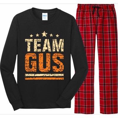 Team Gus Thats My Dad Gus Support Saying Long Sleeve Pajama Set