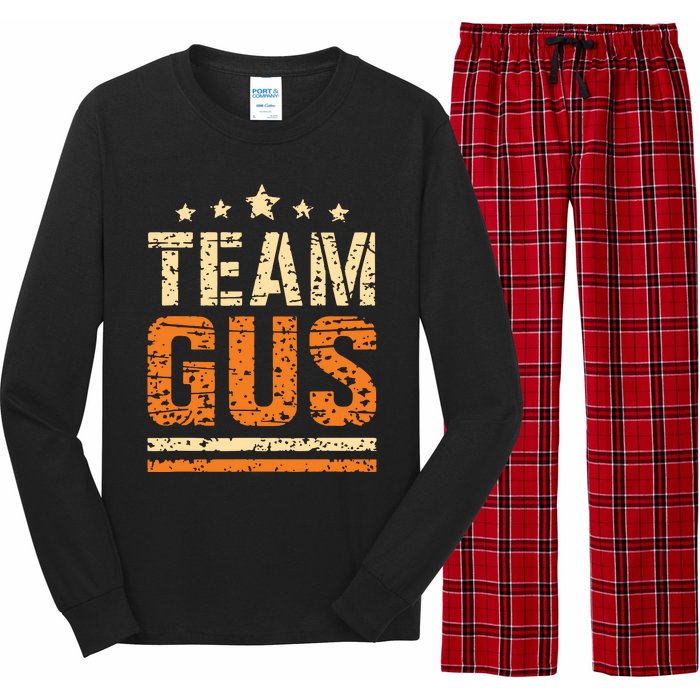 Team Gus Thats My Dad Gus Support Saying Long Sleeve Pajama Set