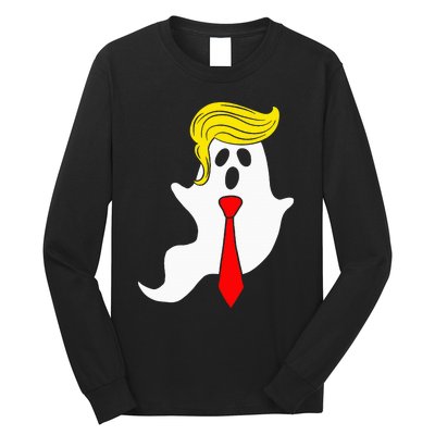 Trump Ghost Trump Hair Halloween Long Sleeve Shirt