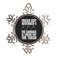 Trump Garbage Trash Day November 5 Garbage Taking Out Trash Metallic Star Ornament