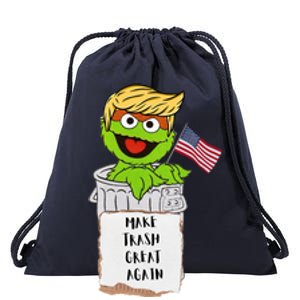 Trump Garbage Drawstring Bag