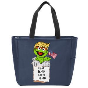 Trump Garbage Zip Tote Bag