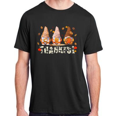 Thanksgiving Gnome Thankful Adult ChromaSoft Performance T-Shirt