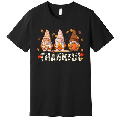 Thanksgiving Gnome Thankful Premium T-Shirt