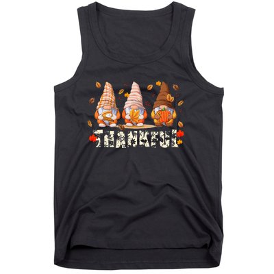 Thanksgiving Gnome Thankful Tank Top