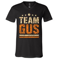 Team Gus ThatS My Dad Gus Support Saying V-Neck T-Shirt