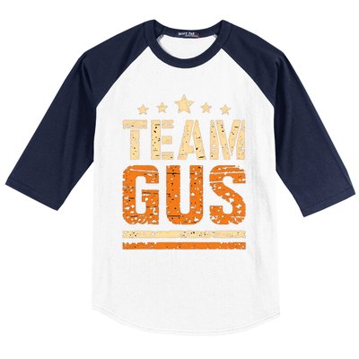 Team Gus ThatS My Dad Gus Support Saying Baseball Sleeve Shirt