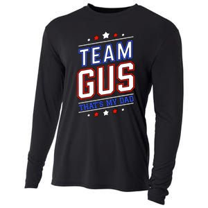 Team Gus ThatS My Dad Gus Support Saying Cooling Performance Long Sleeve Crew