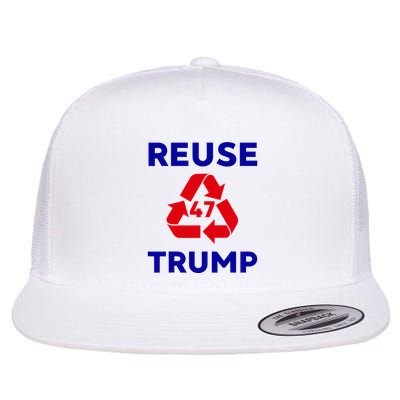 Trump Garbage Flat Bill Trucker Hat