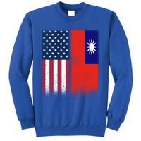 Taiwan Gift Taiwanese American Flags Proud Usa Taiwan Gift Sweatshirt