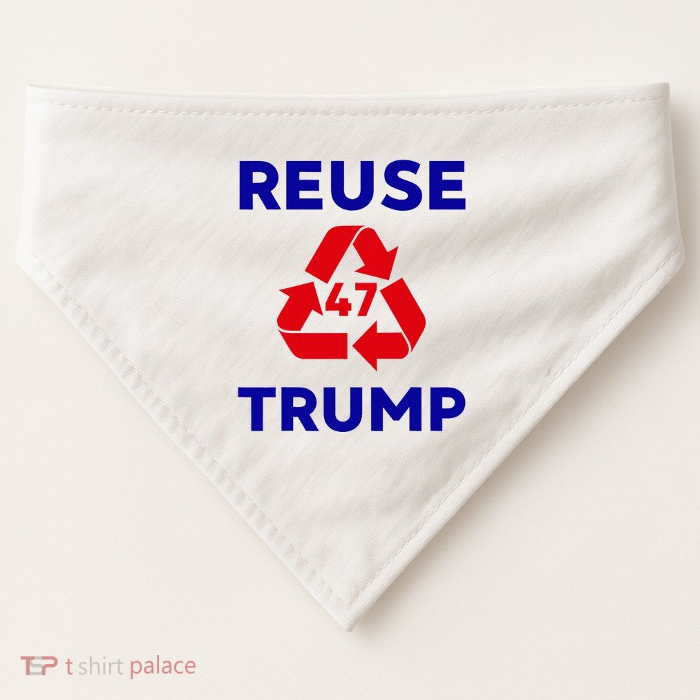 Trump Garbage USA-Made Doggie Bandana