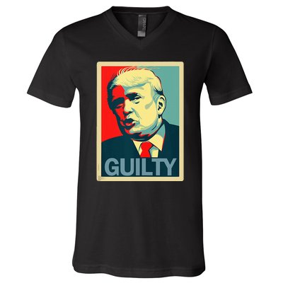 Trump Guilty V-Neck T-Shirt