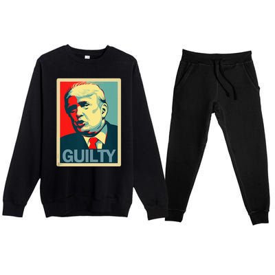 Trump Guilty Premium Crewneck Sweatsuit Set