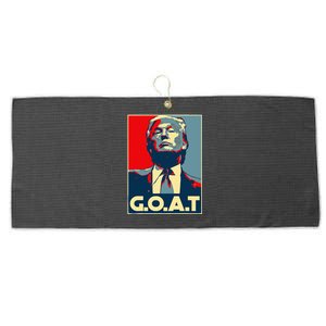 Trump Girl Trump 2024 Election Us American Flag Large Microfiber Waffle Golf Towel