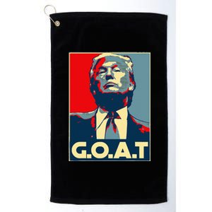 Trump Girl Trump 2024 Election Us American Flag Platinum Collection Golf Towel