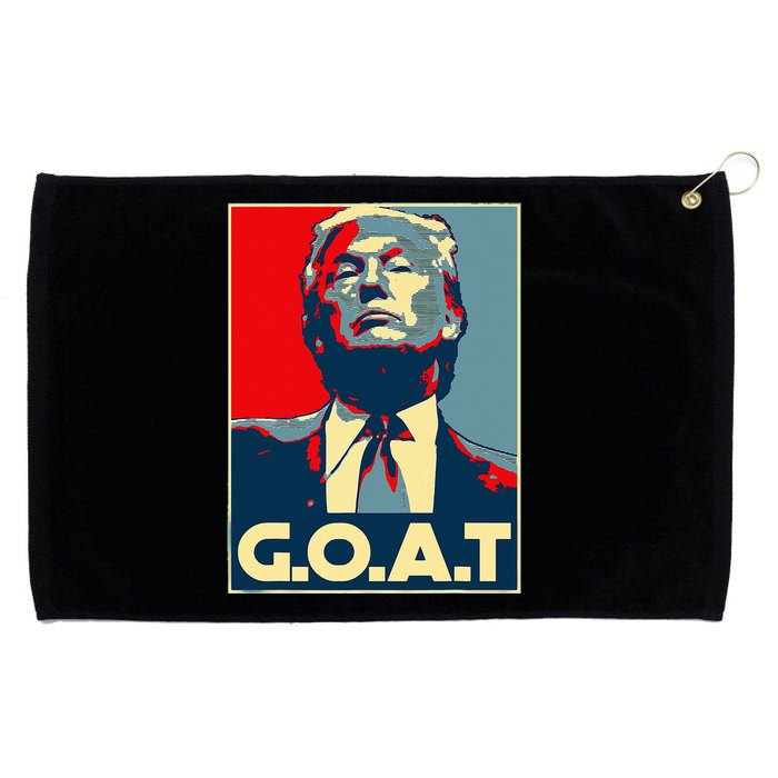 Trump Girl Trump 2024 Election Us American Flag Grommeted Golf Towel