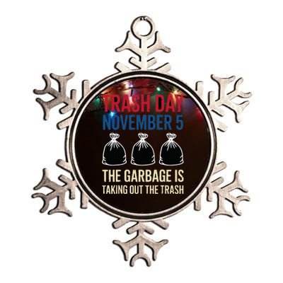 Trump Garbage Trash Day November 5 Garbage Taking Out Trash Metallic Star Ornament