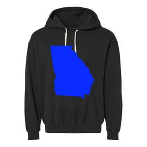 Turn Georgia To Blue Proud Democrat Design Garment-Dyed Fleece Hoodie