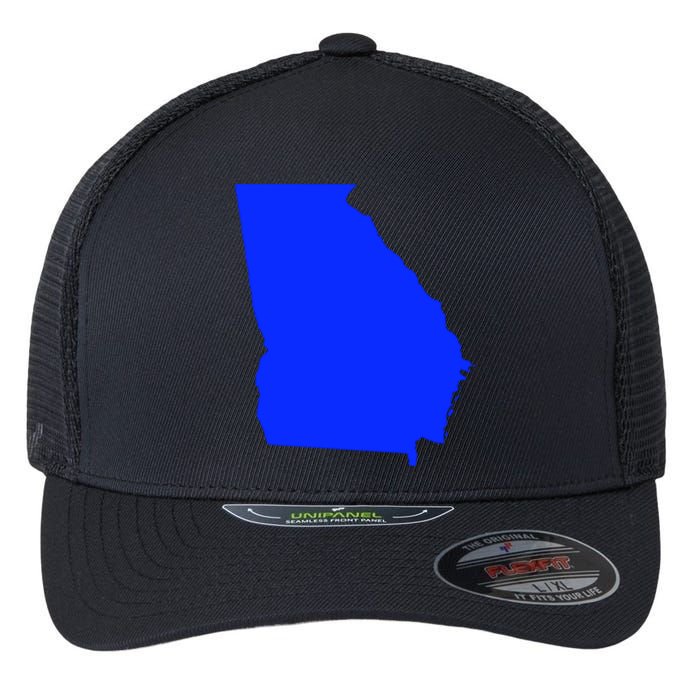 Turn Georgia To Blue Proud Democrat Design Flexfit Unipanel Trucker Cap