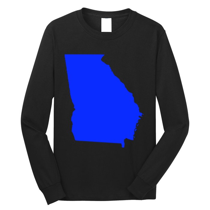 Turn Georgia To Blue Proud Democrat Design Long Sleeve Shirt