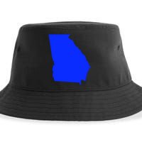 Turn Georgia To Blue Proud Democrat Design Sustainable Bucket Hat