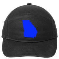 Turn Georgia To Blue Proud Democrat Design 7-Panel Snapback Hat