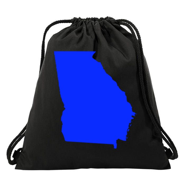 Turn Georgia To Blue Proud Democrat Design Drawstring Bag