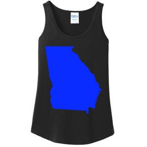 Turn Georgia To Blue Proud Democrat Design Ladies Essential Tank