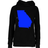 Turn Georgia To Blue Proud Democrat Design Womens Funnel Neck Pullover Hood