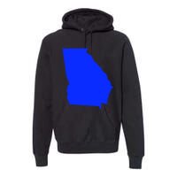 Turn Georgia To Blue Proud Democrat Design Premium Hoodie