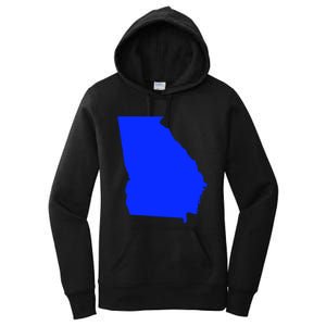 Turn Georgia To Blue Proud Democrat Design Women's Pullover Hoodie