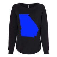 Turn Georgia To Blue Proud Democrat Design Womens California Wash Sweatshirt