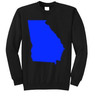 Turn Georgia To Blue Proud Democrat Design Tall Sweatshirt