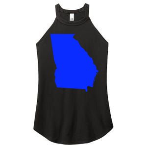 Turn Georgia To Blue Proud Democrat Design Women's Perfect Tri Rocker Tank