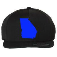 Turn Georgia To Blue Proud Democrat Design Wool Snapback Cap