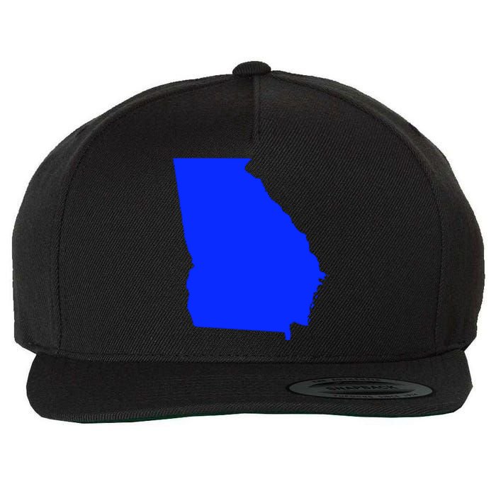 Turn Georgia To Blue Proud Democrat Design Wool Snapback Cap