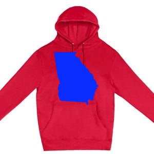 Turn Georgia To Blue Proud Democrat Design Premium Pullover Hoodie